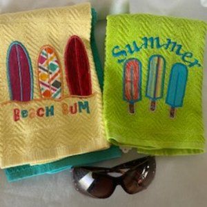 Embroidered kitchen towels